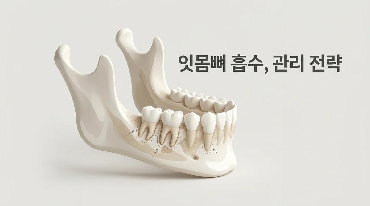 치조골 흡수, 되돌릴 수 없나요? 잇몸뼈 손상 원인과 관리법