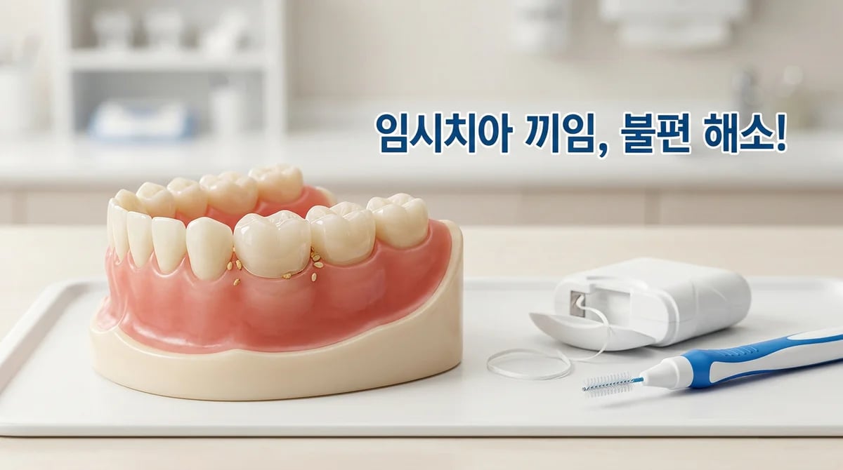 임시치아에 음식물이 꼈을 때, 불편함 줄이는 5가지 관리법