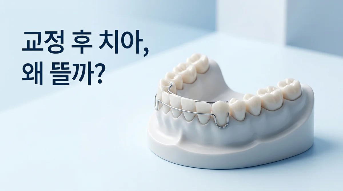 교정 후 치아 뜨는 현상, 자연스러운 안정화일까 재발일까? 3가지 핵심 원인과 관리법