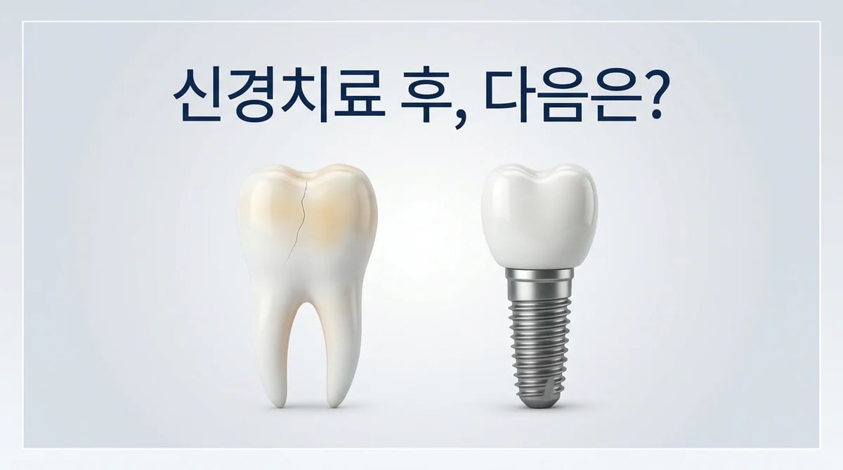 신경치료 실패 후 발치·임플란트, 3가지 결정적 기준