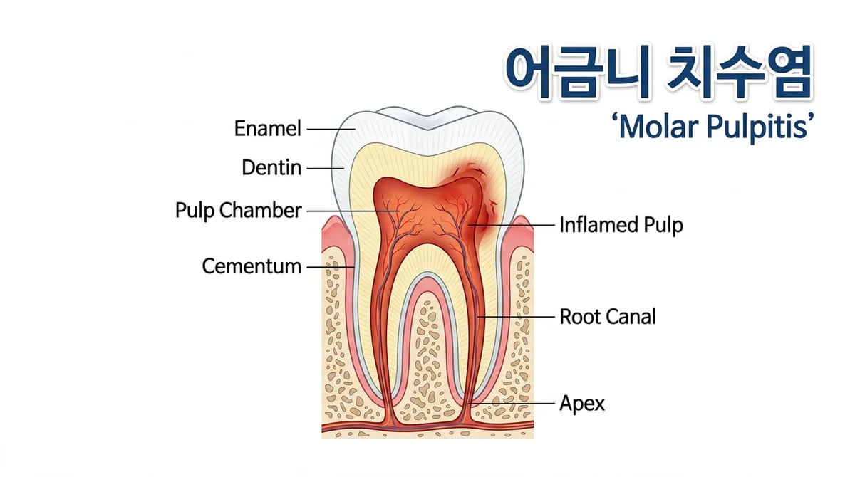 어금니 치수염: 초기 경고부터 비가역성까지, 주요 증상 총정리