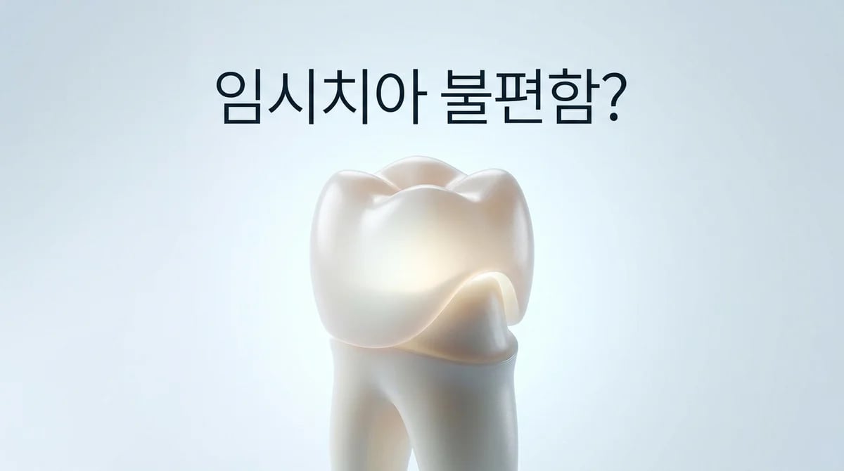 임시치아 통증과 욱신거림, 시림 증상: 원인과 현명한 대처법