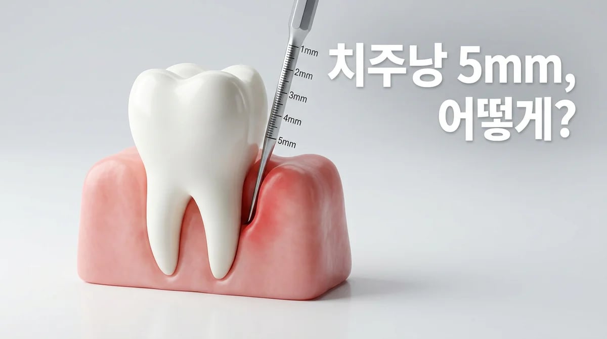 치주낭 5mm 진단: 필요한 잇몸 치료 과정과 장기 관리법 가이드