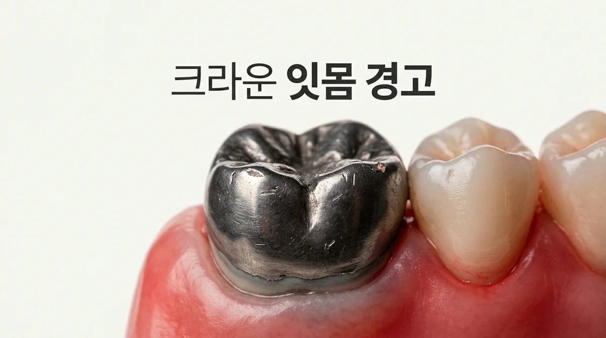 오래된 치과 크라운이 잇몸 건강에 미치는 3가지 영향과 주의 신호