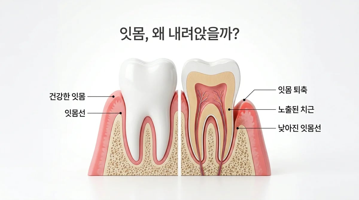 잇몸 내려앉는 원인과 예방: 건강한 잇몸 유지를 위한 필수 정보