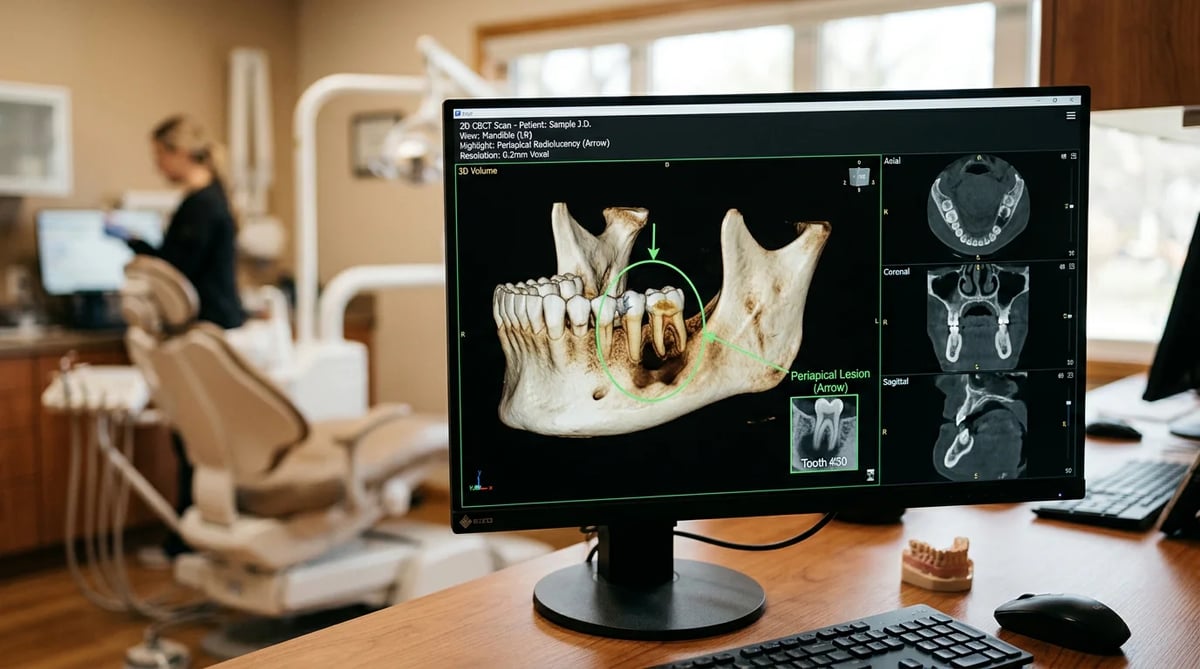 치아 뿌리 염증 진단을 위한 3D 콘빔 CT(CBCT) 이미지