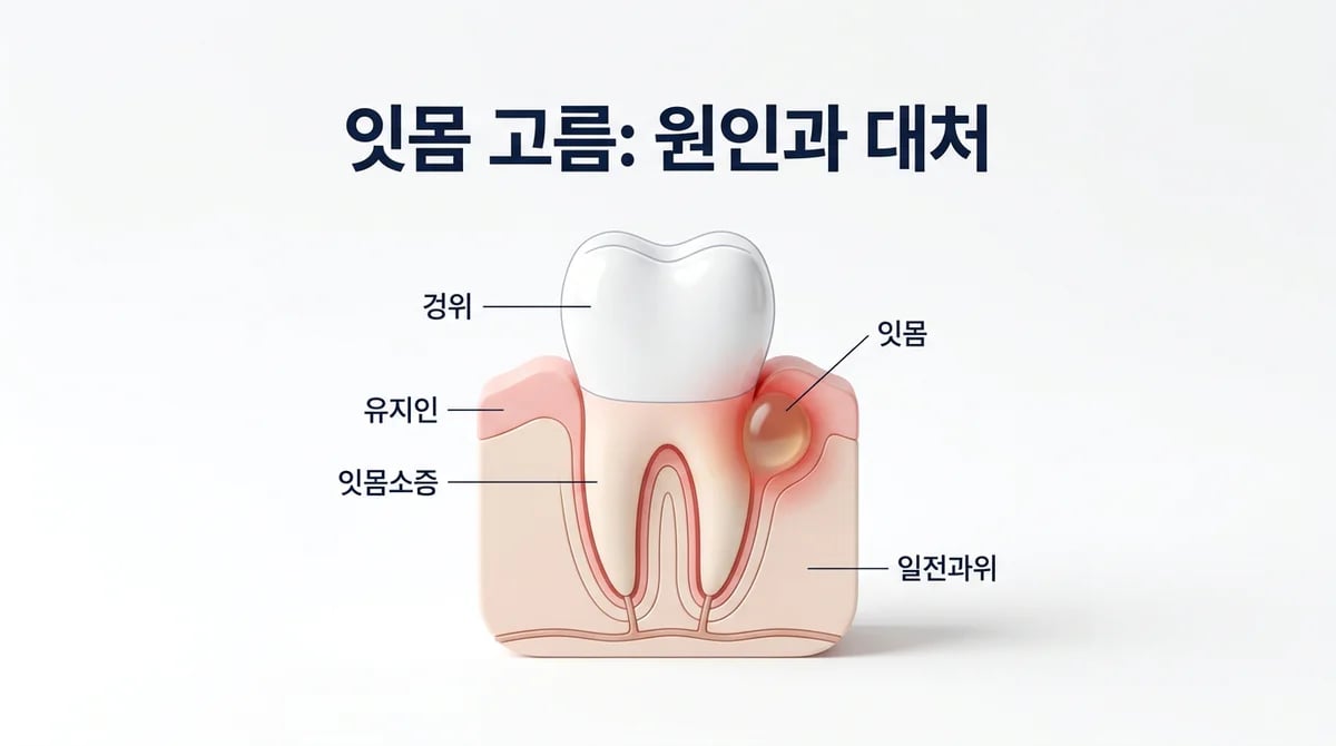 잇몸 고름, 치주농양일까? 원인 분석 및 초기 관리법 가이드