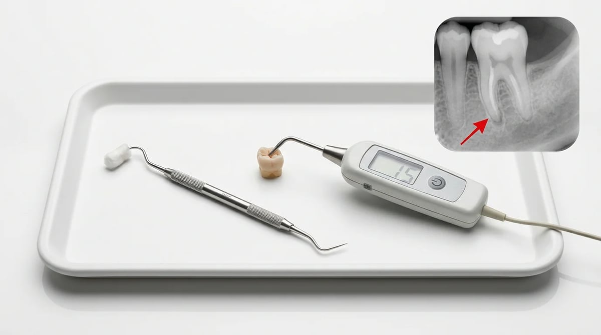치수 생활력 검사, 타진 검사, 방사선 사진 촬영 도구
