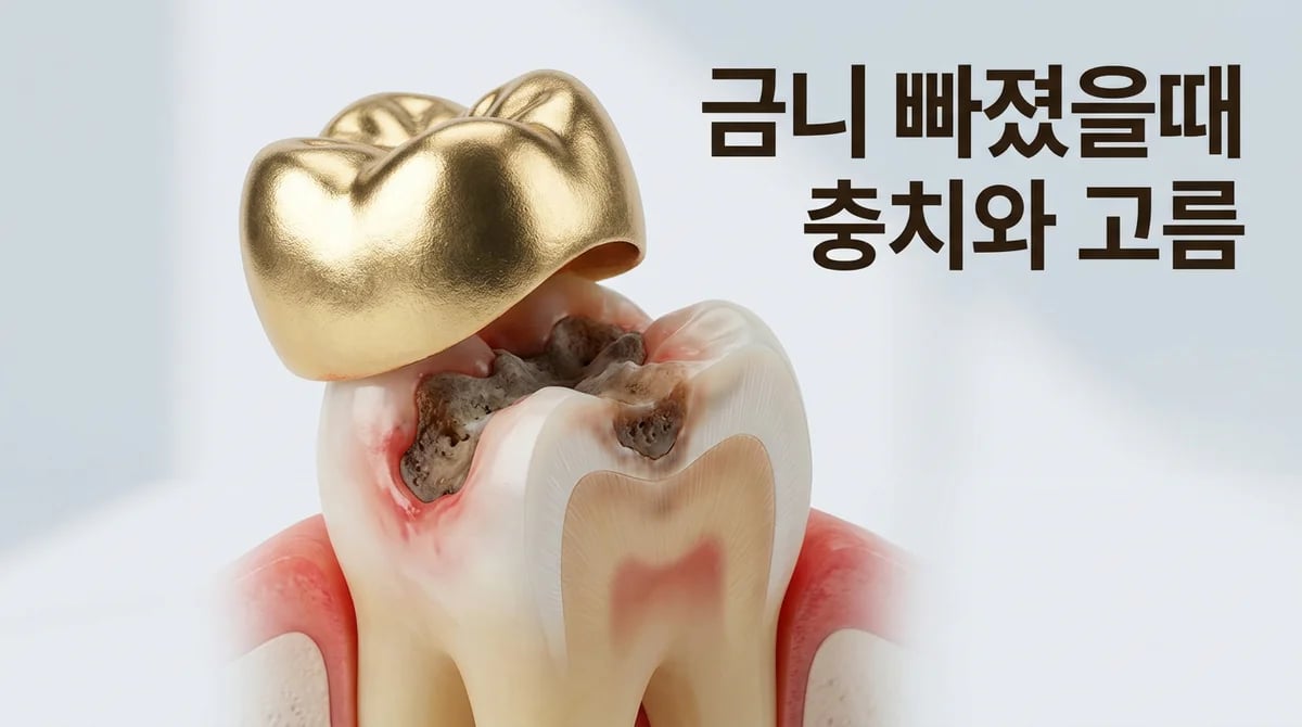 금니 탈락 후 충치와 고름, 재치료가 필요한 위험 신호 5가지