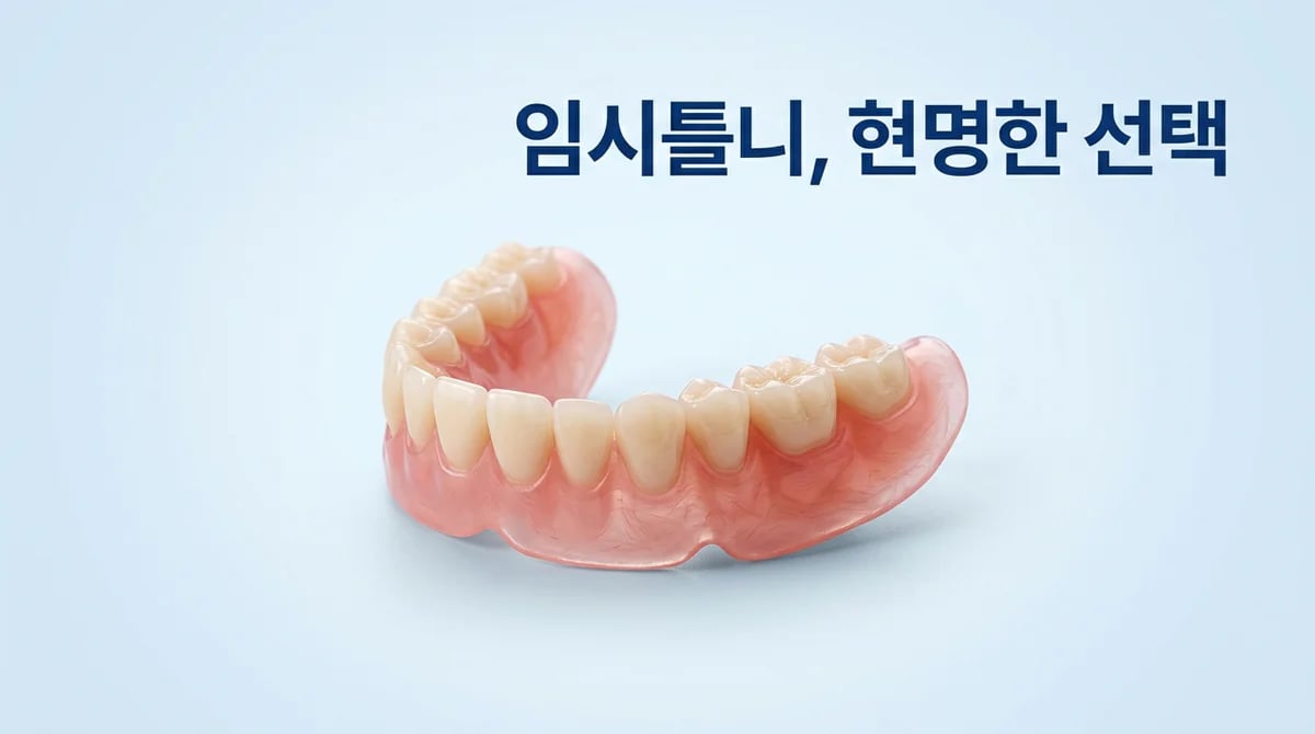 영구치료 대기 중, 임시 부분틀니의 3가지 핵심 활용법과 중요성