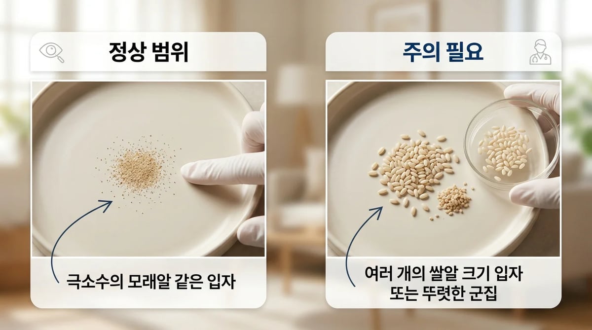 치과 뼈이식 후 골이식재 탈락 정상 범위와 위험 신호 비교 인포그래픽
