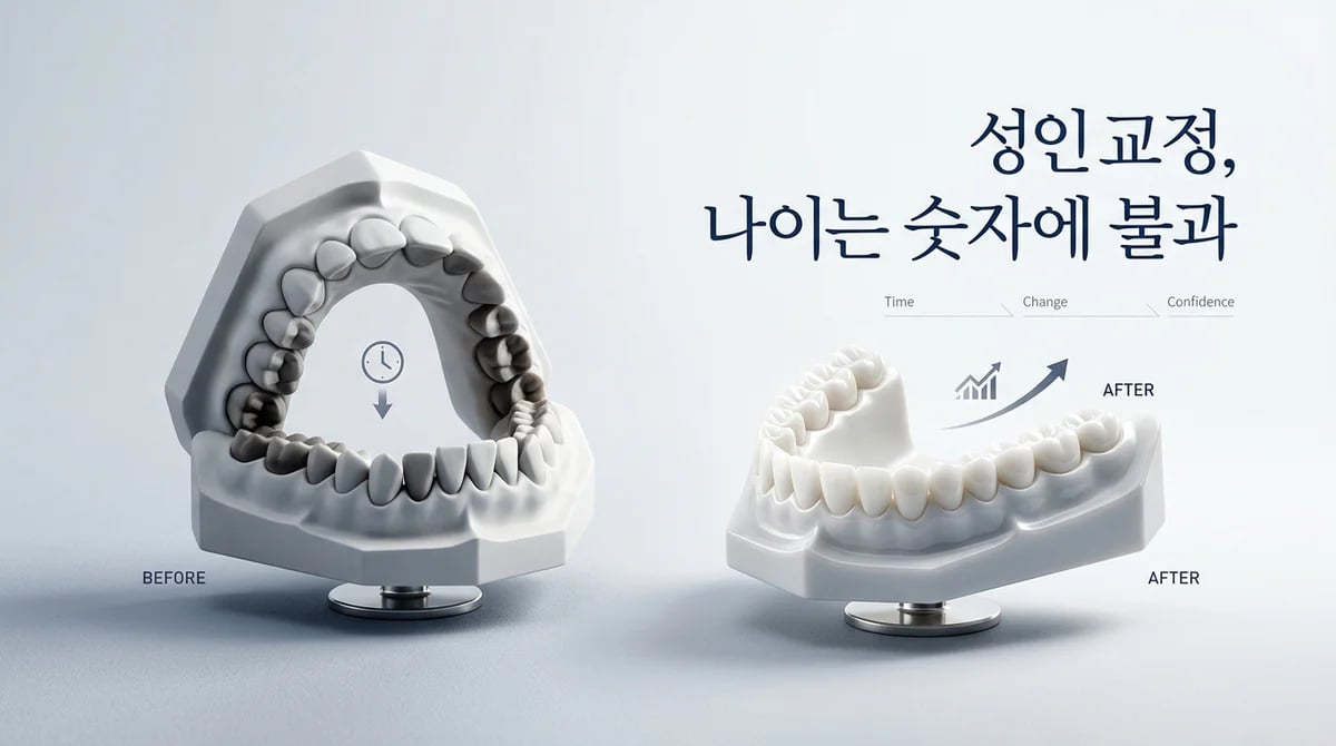 성인 치아교정, 나이가 많아도 가능할까요? 핵심 정보