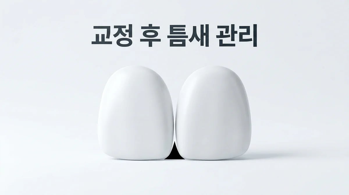 교정 후 치아 틈새: 블랙 트라이앵글과 재발 구분 및 관리법