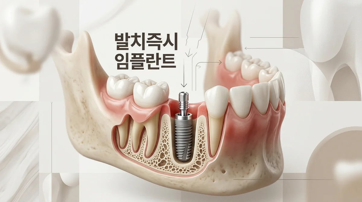 발치즉시 임플란트: 치료 기간 단축과 잇몸 보존의 과학적 이해