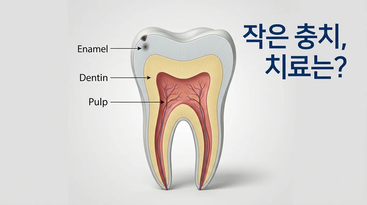 통증 없는 작은 충치, 언제 치료할까요? 2가지 핵심 결정 기준