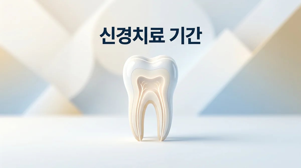 신경치료 소요 시간: 1회 방문부터 최종 보철까지 완벽 이해