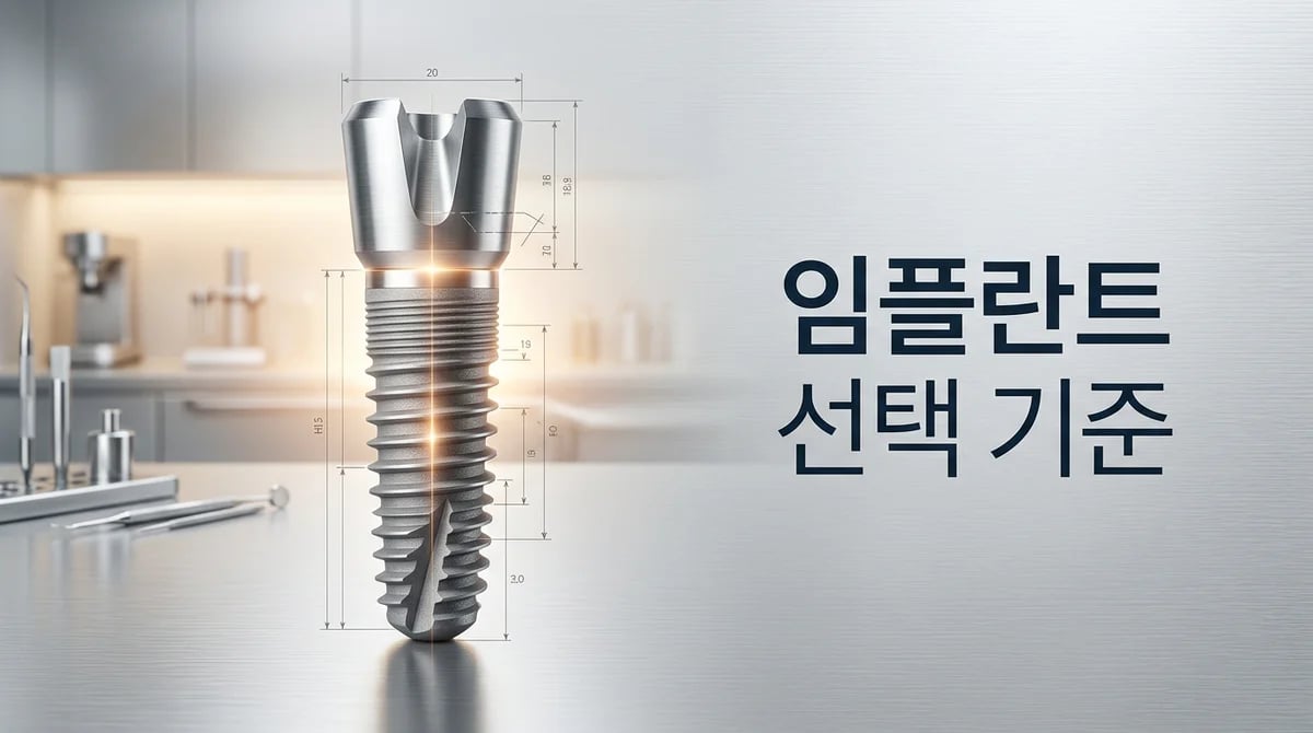 임플란트 선택 가이드: 성공적인 식립을 위한 핵심 특성 이해