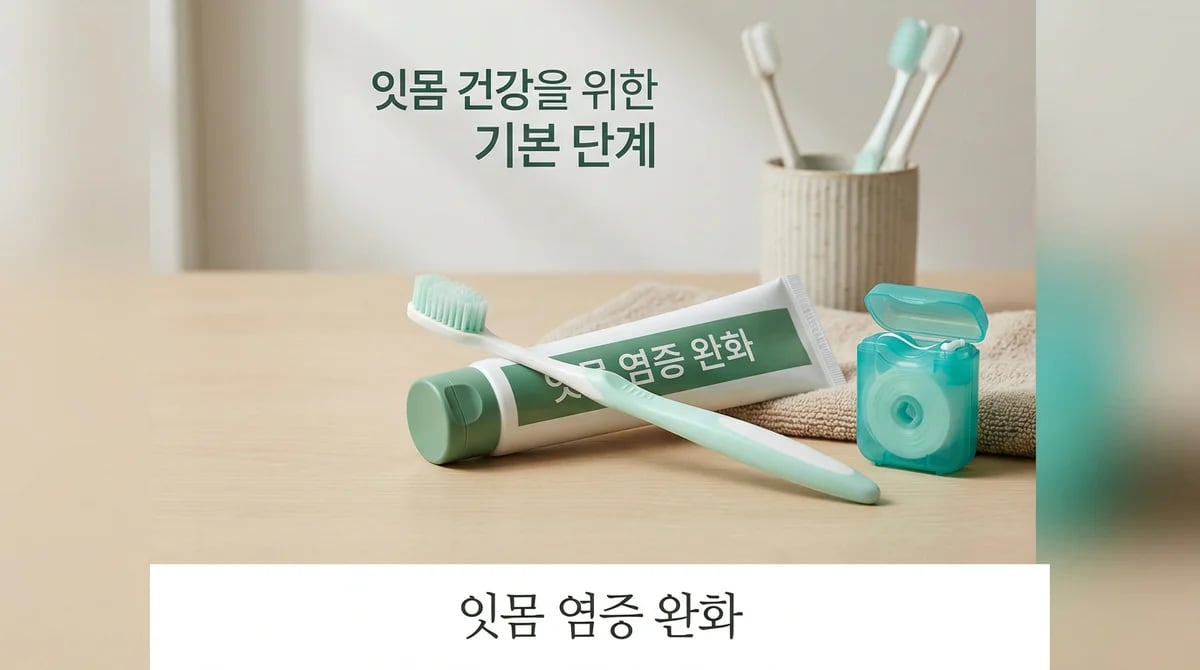 잇몸 염증 완화를 위한 올바른 양치질: 통증 없는 구강 관리 5단계