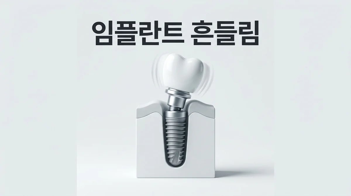 어금니 임플란트 흔들림, 빠짐: 3가지 원인과 초기 대처법 가이드