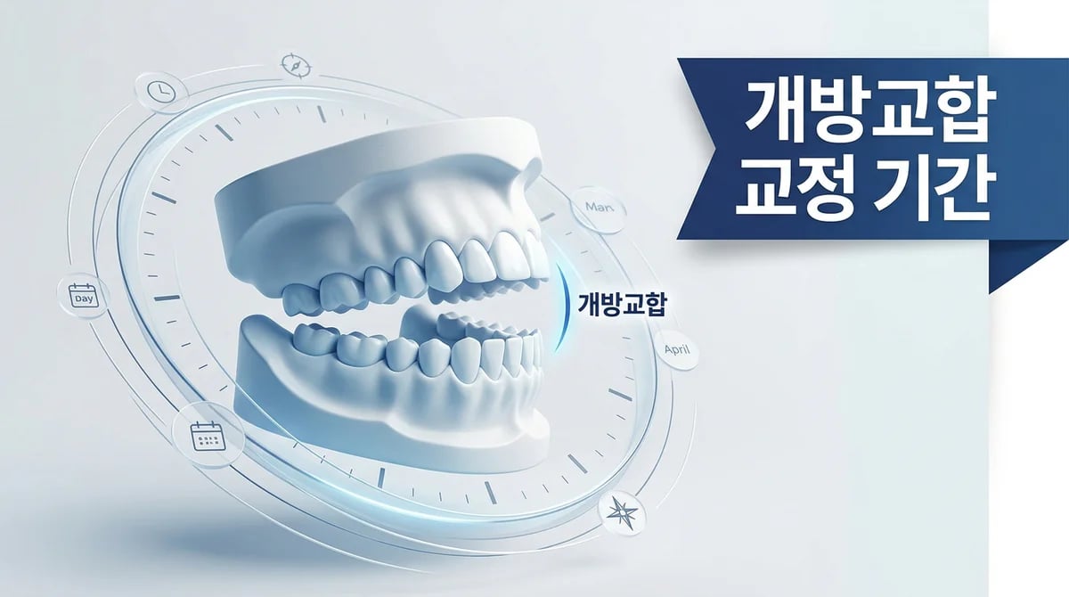 개방교합 교정 기간: 유형별 치료 과정과 핵심 고려사항
