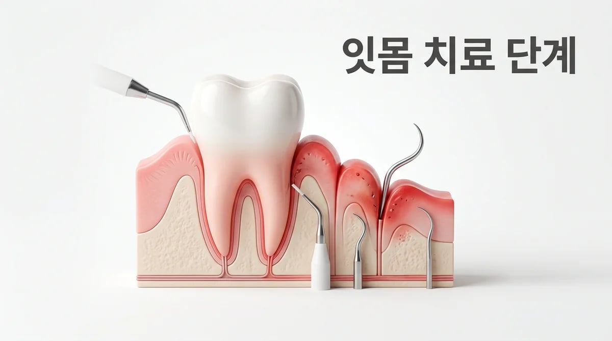 잇몸 질환, 단계별 치료 과정: 치은염부터 치주염까지 상세 가이드