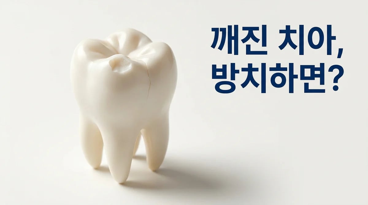 치아 깨짐, 통증 없어도 치과 필수? 4단계 위험 분석