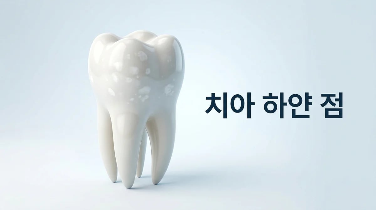 치아 하얀 점: 3가지 주요 원인과 현명한 관리 방법