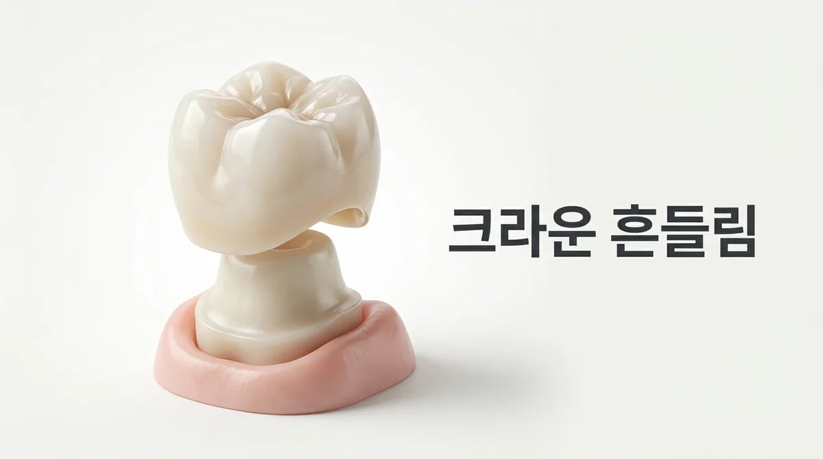 들썩이는 앞니 크라운: 4가지 원인 분석 및 현명한 대처법