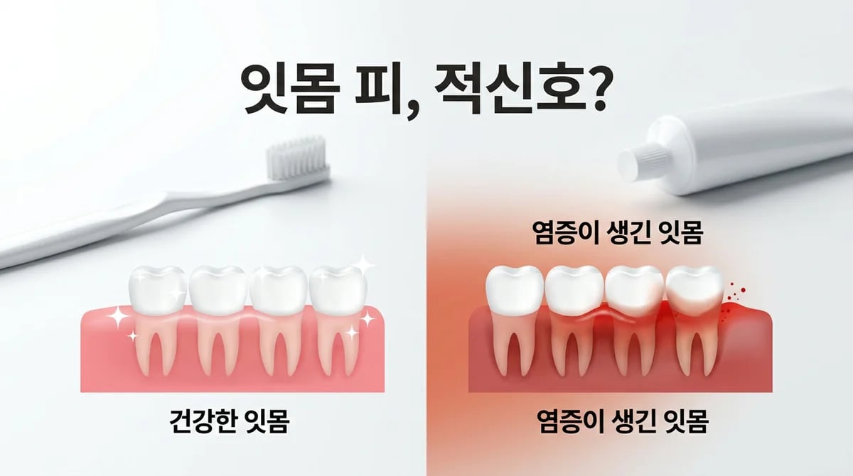 잇몸이 붓고 피날때: 치은염 초기 증상과 건강한 잇몸 관리