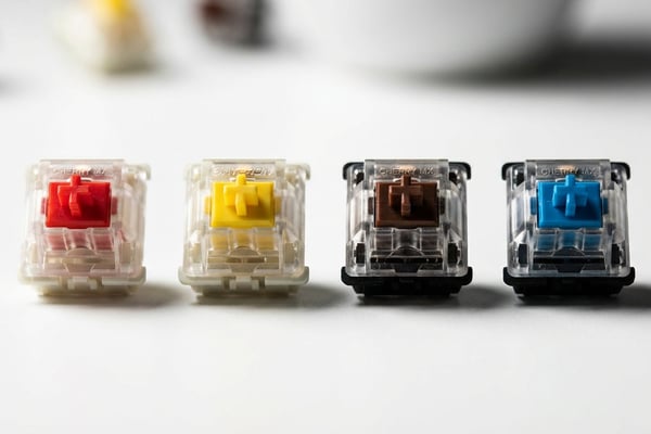 기계식 키보드 적축 갈축 황축 청축 스위치 4종 비교