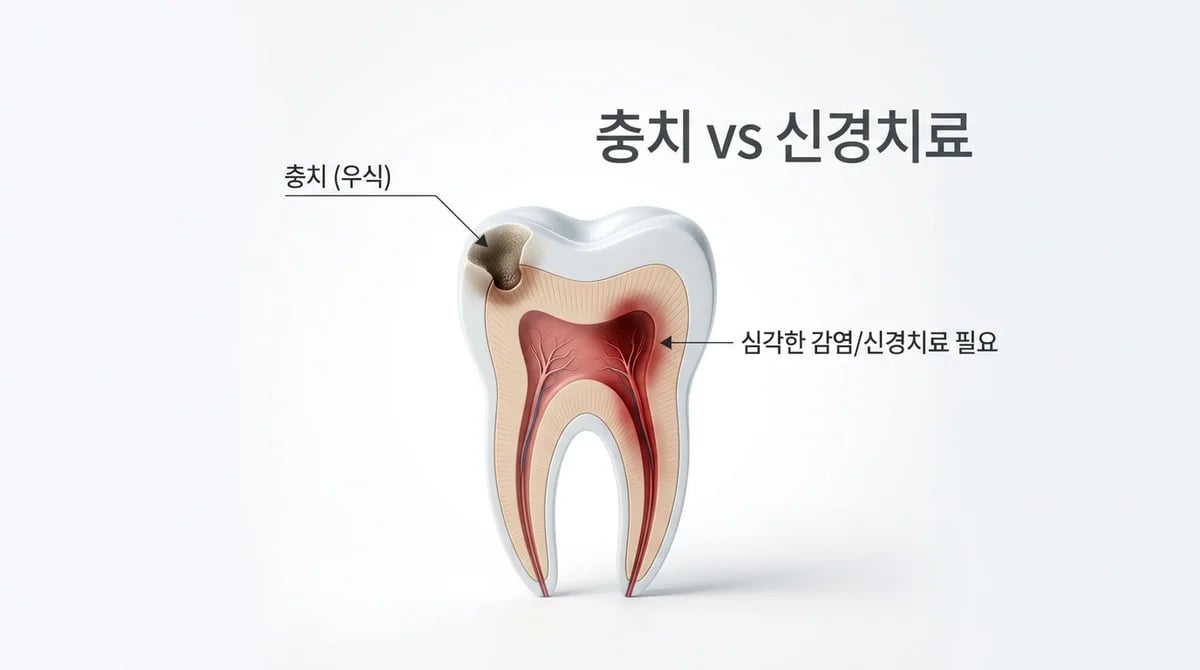 충치 치료와 신경치료, 핵심 차이점 3가지와 올바른 치료 가이드