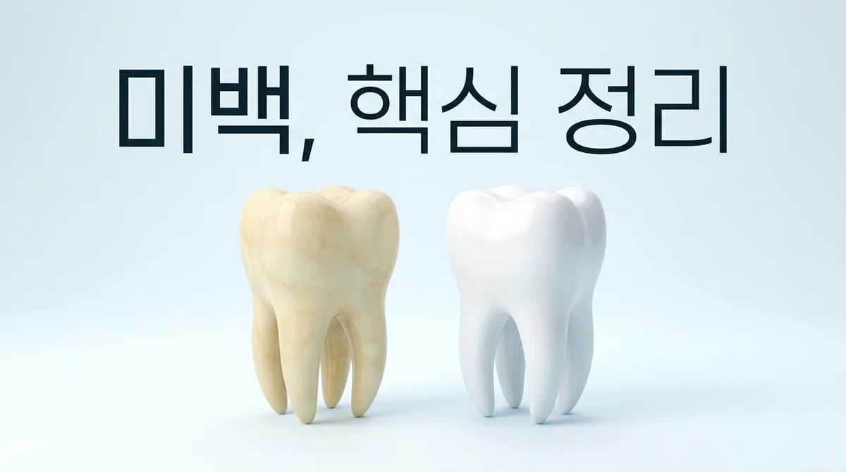 치아 미백: 밝은 미소를 위한 과학적 원리와 안전한 과정