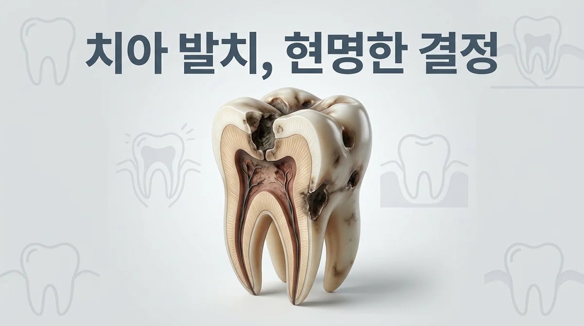 심한 충치로 발치 진단, 자연치아 보존 한계와 치료 결정 이해하기