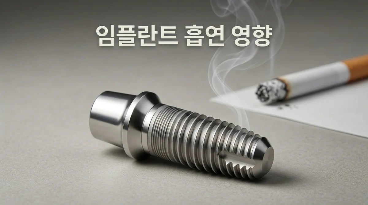 임플란트 수술 후 흡연의 영향: 골융합 방해 3가지 핵심 요인