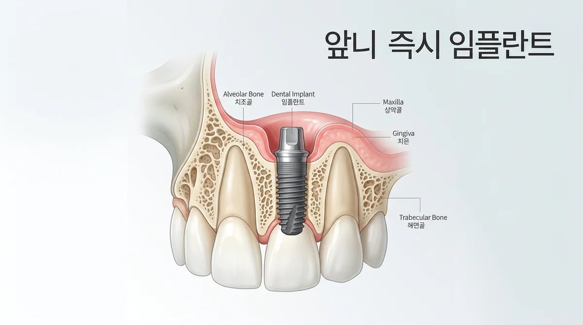 앞니 발치즉시 임플란트: 성공을 위한 4가지 핵심 고려사항