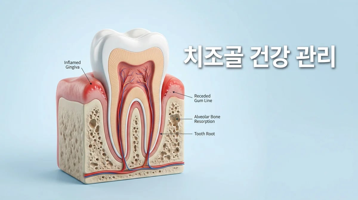 치조골 감소의 핵심 원인: 잇몸 염증 관리와 예방 전략 가이드