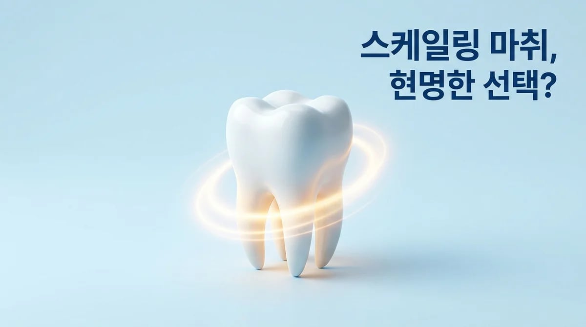 스케일링 통증, 마취는 현명한 선택일까요? 궁금증 해소 가이드