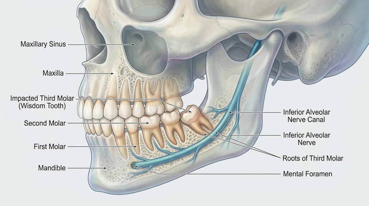치과 CT(CBCT)로 확인하는 사랑니와 신경관, 상악동의 3차원 관계