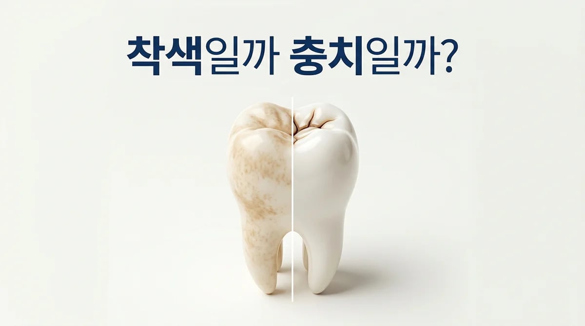 치아 착색과 충치, 정확히 구분하는 5가지 방법