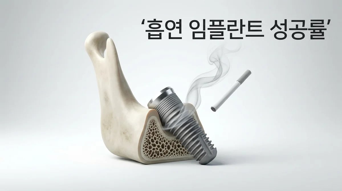 흡연, 임플란트 성공률을 위협하는 2가지 요인과 관리법