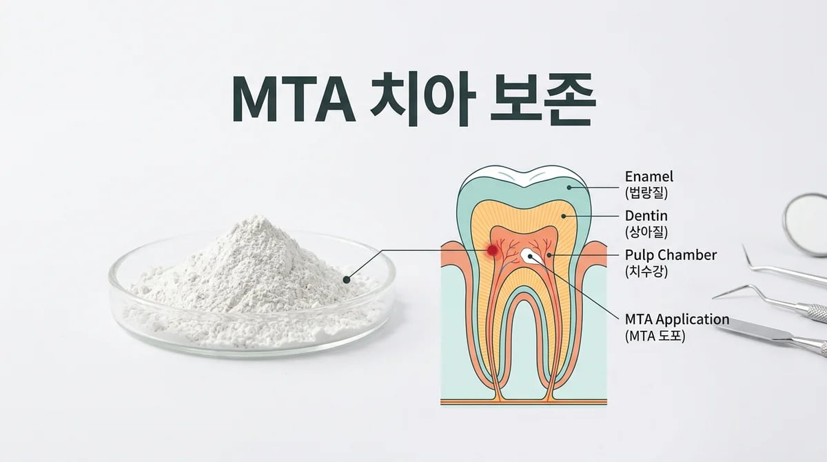 MTA 치수 보존 치료: 신경치료 대신 자연치아 살리는 원리와 적용