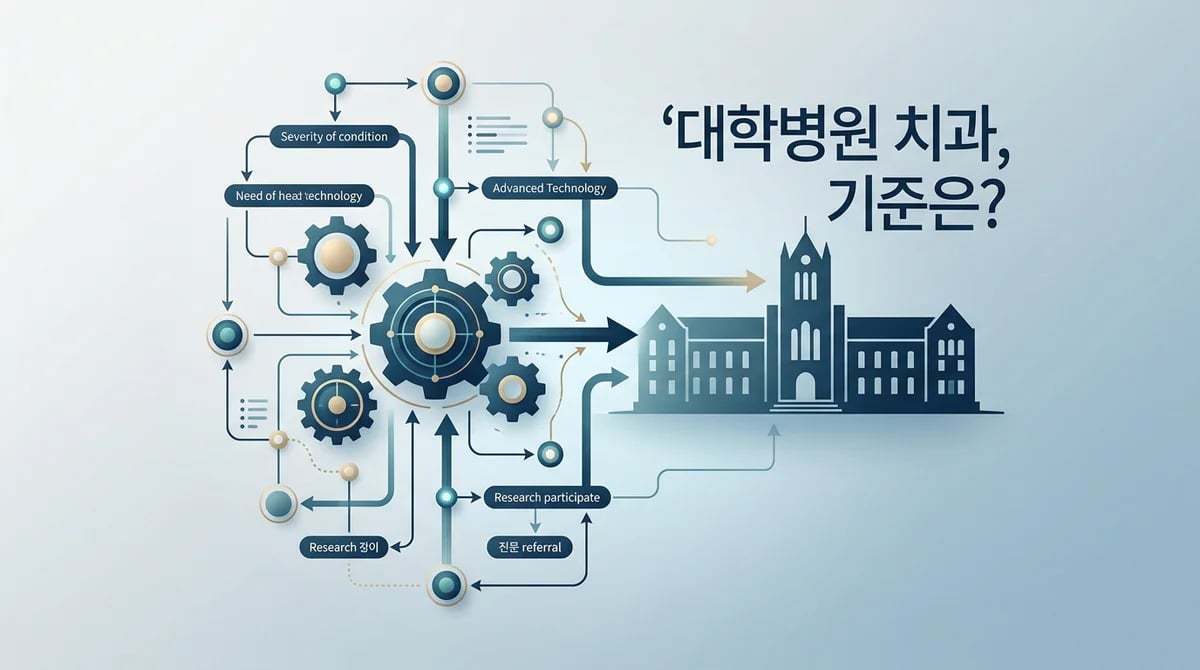 대학병원 치과, 언제 고려해야 할까? 3가지 주요 상황과 준비 팁