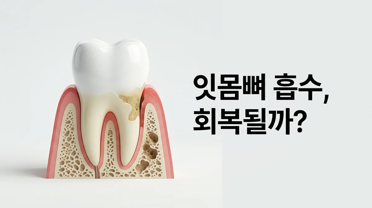잇몸 염증으로 인한 치조골 흡수: 회복 가능성과 치료 목표 2가지