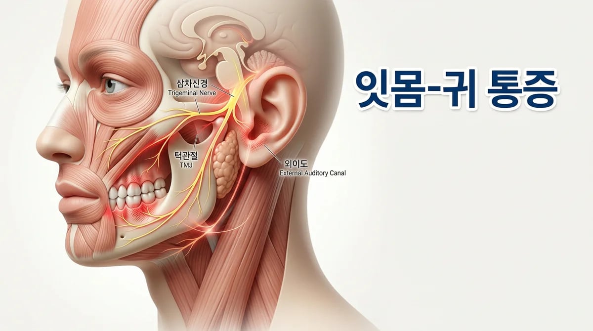 잇몸이 붓고 귀가 아픈 이유: 삼차신경과 연관통의 비밀 4가지