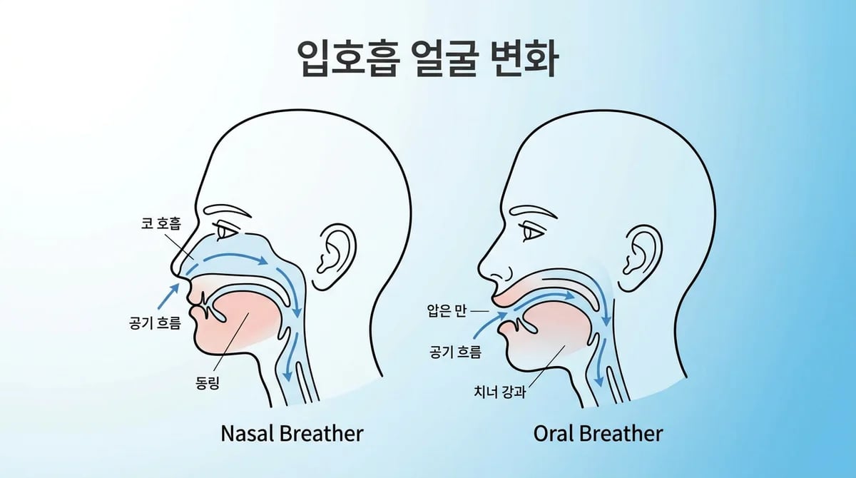 구강호흡과 돌출입: 안면 골격 및 구강 건강 변화 심층 분석