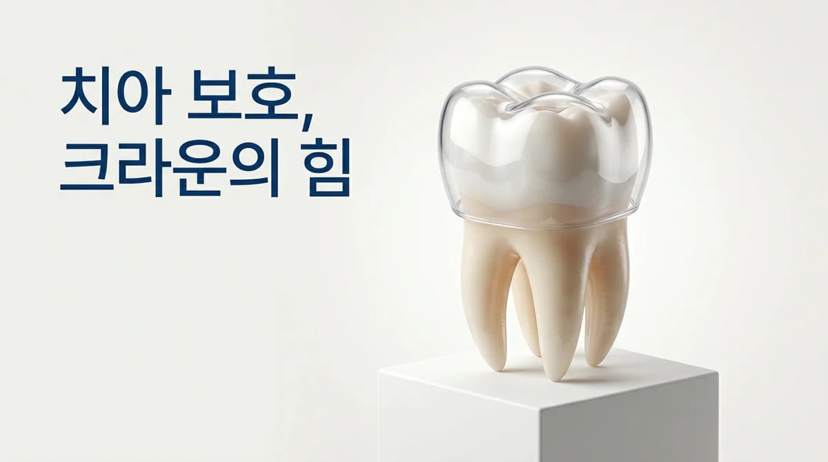 신경치료 후 약해진 치아 보호, 왜 크라운이 중요할까요? 핵심 원리