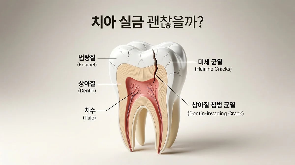 내 치아 실금, 괜찮을까? 법랑질 균열과 균열치 구별 및 예방