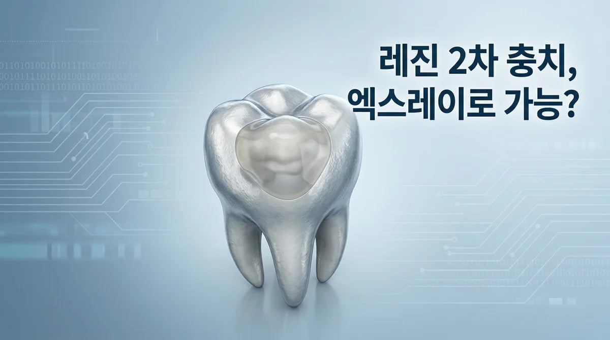 레진 치료 후 2차 충치, 엑스레이 진단의 한계와 원인