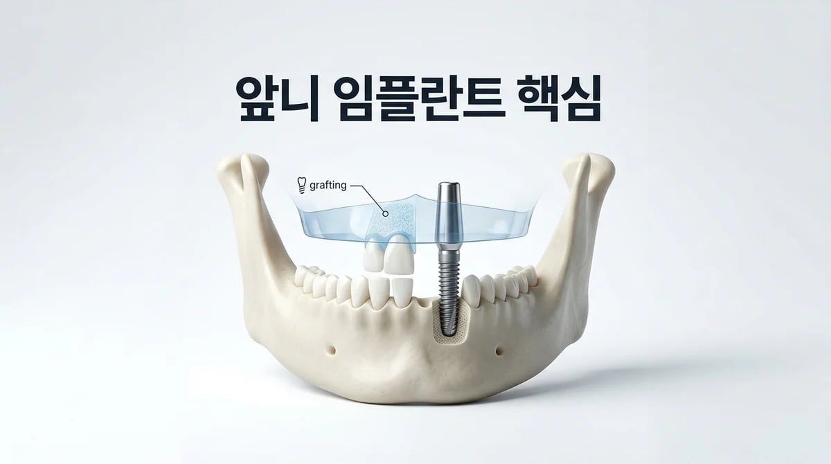 앞니 뼈이식 임플란트: 과정, 비용, 성공을 위한 고려사항