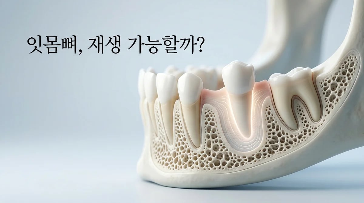 잇몸뼈 재생 가능성: 치주염으로 손상된 잇몸뼈, 정말 회복될까?